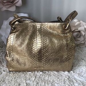 Michael Kors Large Shoulder Tote Gold
